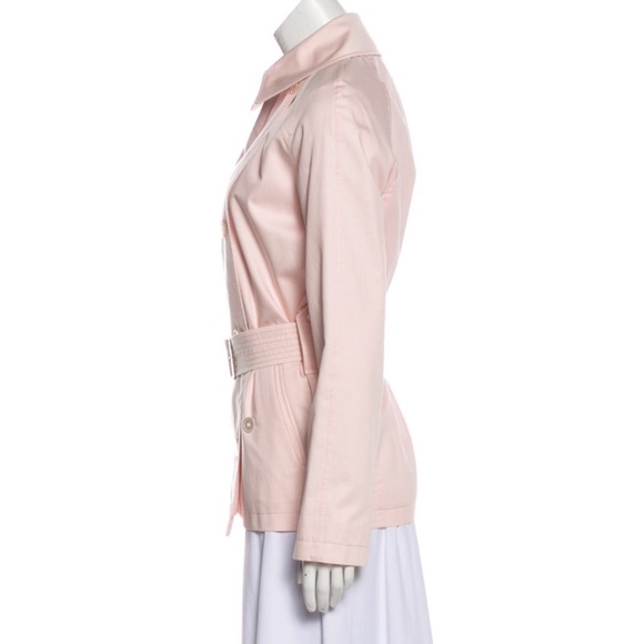 BURBERRY LONDON pink double breasted Hillary short trench coat jacket - Picture 3 of 7